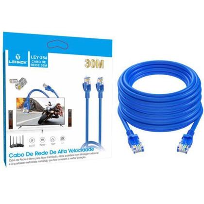 Imagem de Cabo de Rede 30 Metros RJ45 Cat5E Patch Cord UTP LAN Internet Lehmox Ley-254