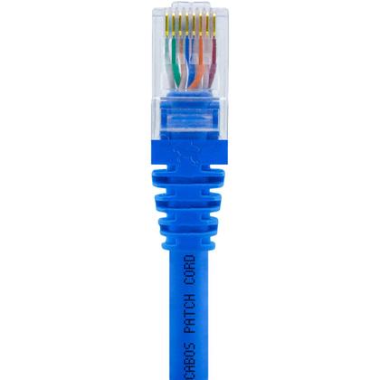 Imagem de Cabo De Rede 4 Metros Patch Cord Cat6 UTP 100% Cobre Azul