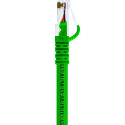 Imagem de Cabo De Rede 50 CM Patch Cord Cat6 UTP  100% Cobre Verde para Rack