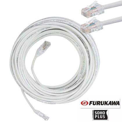 Imagem de Cabo De Rede Anatel Furukawa Montado 15 Metros Cat5e Branco