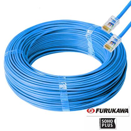 Imagem de Cabo De Rede Anatel Furukawa Montado 20 Metros Cat5e Azul