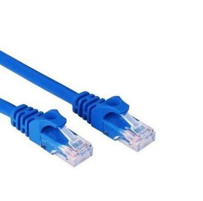 Imagem de Cabo De Rede Azul 3mt para Internet / Computador com Conector Rj45 Crimpado Cat5E Cabo Patch Cord CF
