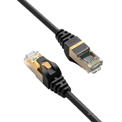 Imagem de Cabo De Rede Blindado 2m Patch Cord Ethernet Cat7 2 Metros 10gbps PUG-C7-20-BK Orico