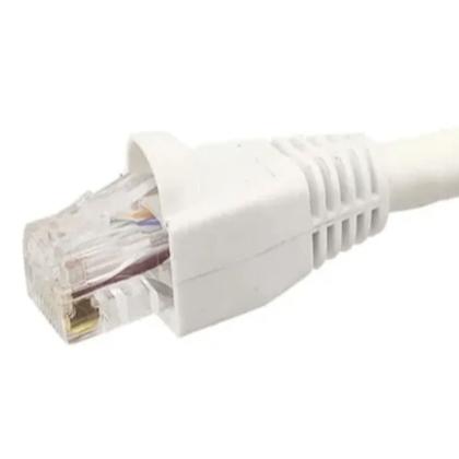 Cabo de rede branco 20 metros Internet CFTV Montado Pronto Para o