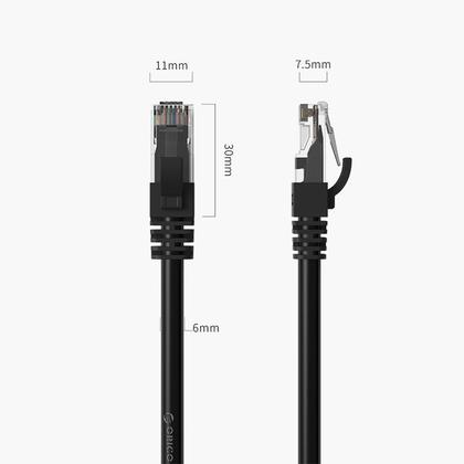 Imagem de Cabo De Rede Cat 6 Blindado 2m Orico PUG-C6-20 Revestimento de Cobre