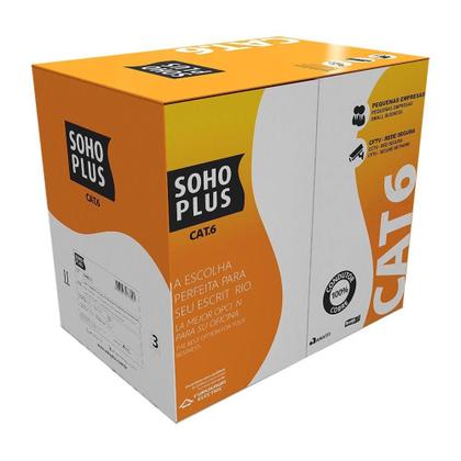 Imagem de Cabo de Rede CAT.6 Furukawa SOHOPLUS, 305 Metros, Branco - 23400199