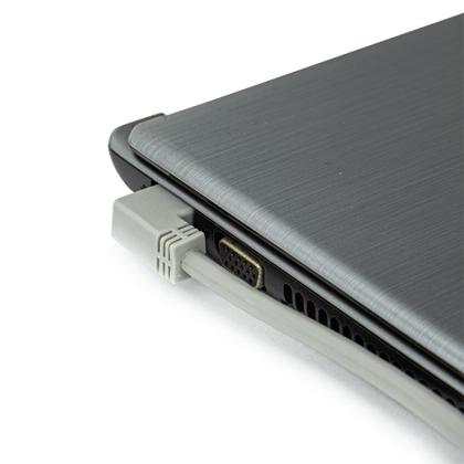 Imagem de Cabo de Rede Cat5e Plug 90 Graus para Lateral - 3 Metros