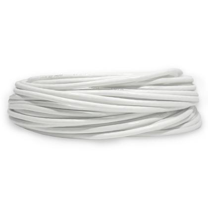 Imagem de Cabo de Rede CAT6 25 Metros 25m Branco Rolo UTP Ethernet Crimpado 23AWG Pronto