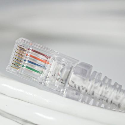 Imagem de Cabo de Rede CAT6 25 Metros 25m Branco Rolo UTP Ethernet Crimpado 23AWG Pronto
