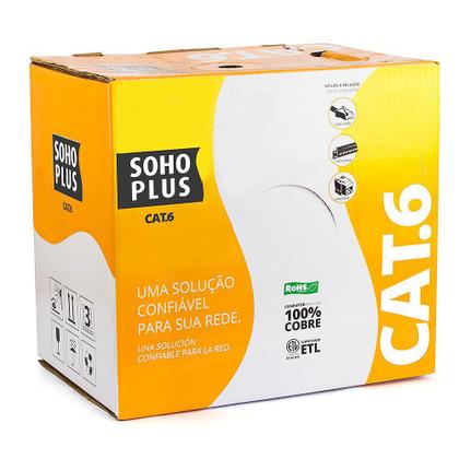 Imagem de Cabo de Rede Cat6 50 Metros Furukawa Soho Plus 24awgx4p Azul