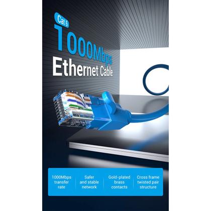 Imagem de Cabo de Rede CAT6 Ethernet RJ45 Giga LAN 1 Metro Vention