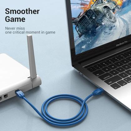 Imagem de Cabo de Rede CAT6 Ethernet RJ45 Giga LAN 1 Metro Vention