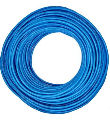 Imagem de Cabo De Rede Cat6 Furukawa Anatel Montado 20 Metros Azul