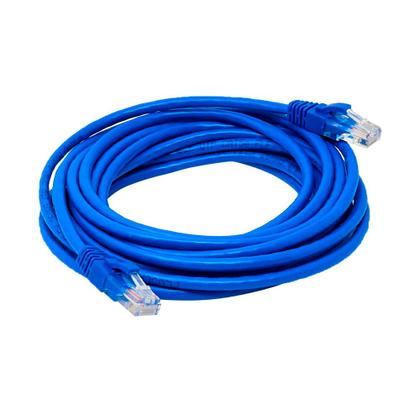 Imagem de Cabo de Rede CAT6, Patch Cord 0.5 Metros, CAT605BL, PlusCable - Azul