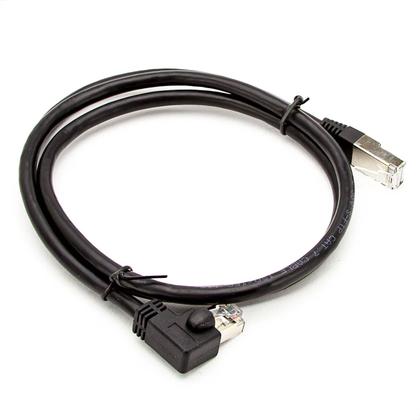 Imagem de Cabo de Rede Cat7 Plug 90 Graus para Lateral - 5 Metros