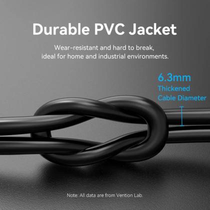 Imagem de Cabo De Rede Cat8 Ethernet Rj45 40Gbps 2000Mhz 50cm Vention