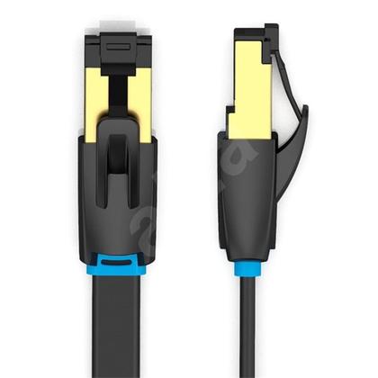 Imagem de Cabo De Rede Cat8 Vention 2000mhz 40gbps Modelo Flat 3m Blindado Premium Lacrado