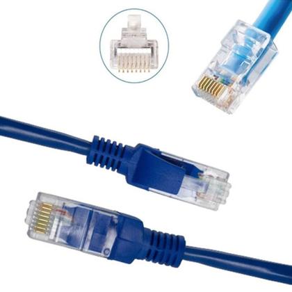 Imagem de Cabo De Rede Ethernet Lan Rj45 Cat5e Internet Montado Crimpado Com 20 Metros
