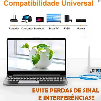 Imagem de Cabo de Rede Ethernet Patch Cord RJ45 Cat5e UTP-1 Metro