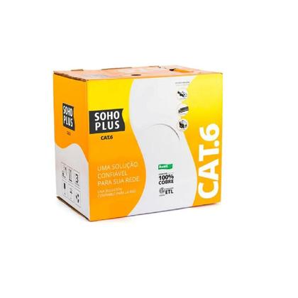 Imagem de Cabo De Rede Furukawa Soho Plus Utp Cat6E 4 P X 24 Awg Cmx 300Mts Preto