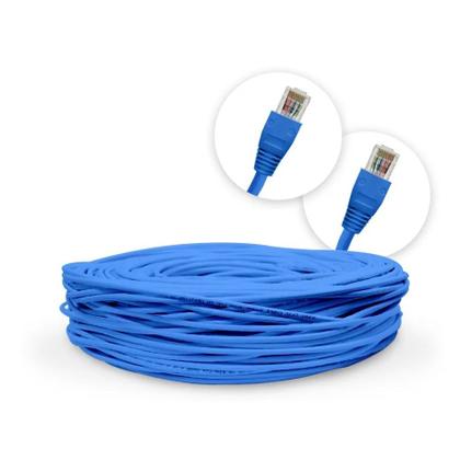 Imagem de Cabo de Rede Internet 15 metros contínuos LE-305 já Montado com conector RJ45 Plug & Play