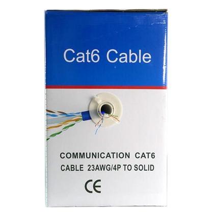 Imagem de Cabo De Rede Internet Cat6 305 Metros 4 Pares Cftv Utp Lan