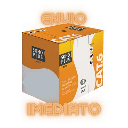 Imagem de Cabo De Rede Internet Furukawa Soho Plus Cat6 200 Mt Branco