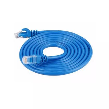 Imagem de Cabo De Rede Lan Internet Rj45 Cat5 Azul 5 Metros
