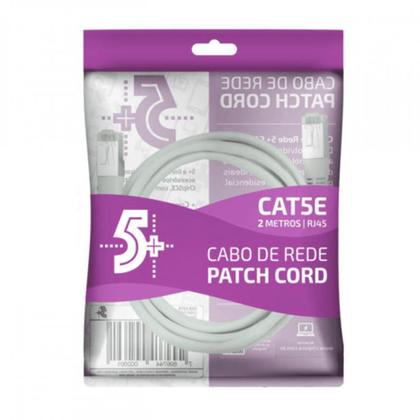 Imagem de Cabo De Rede Lan Plug Rj45 Cat5e 2m Alta Tecnologia 0181077