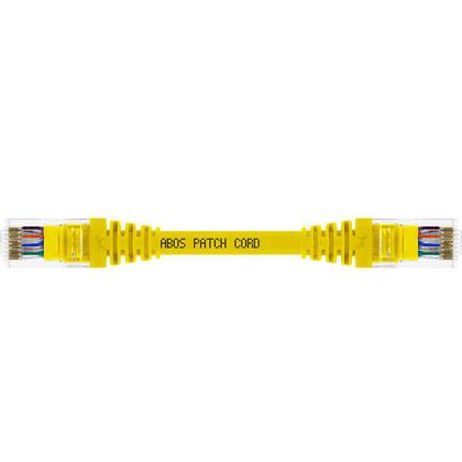 Imagem de Cabo de Rede Patch Cord Cat5e CCA Amarelo 20 centímetros
