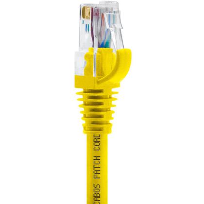Imagem de Cabo de Rede Patch Cord Cat5e CCA Amarelo 20 centímetros