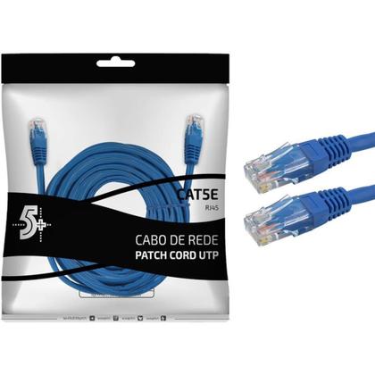 Imagem de Cabo de rede patch cord cat5e utp 25m azul - SANTANA CENTRO