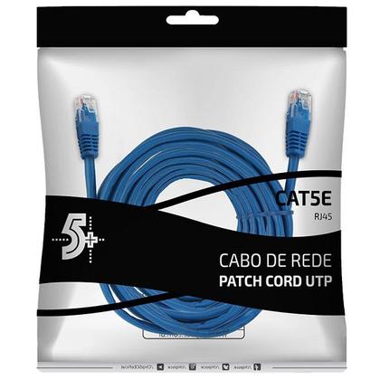 Imagem de Cabo de Rede PATCH CORD CAT5E UTP Azul 30 Metros 018-1063 CHIP SCE