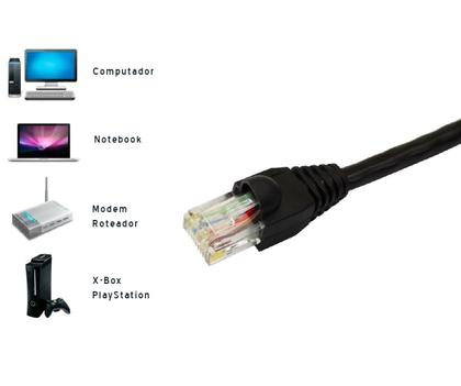 Imagem de Cabo De Rede Patch Cord Cat6 30 Metros 30m Cat 6 - Utp Rj45