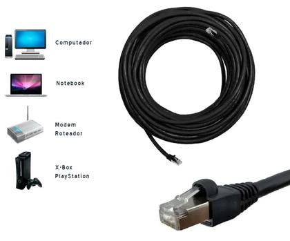 Imagem de Cabo De Rede Patch Cord Cat6 90 Metros 90m Cat 6 Blindado