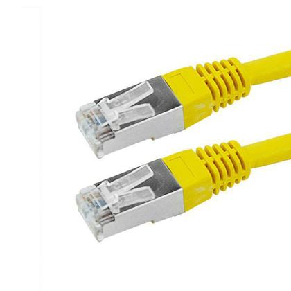 Imagem de Cabo de rede patch cord cat6 ftp 2m amarelo blindado