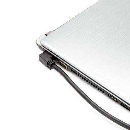 Imagem de Cabo de Rede Patch Cord Cat6 Plug 90 Graus para Lateral