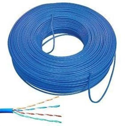 Imagem de Cabo De Rede Patch Cord De 30 Metros Cat-5E Azul Lan Montado