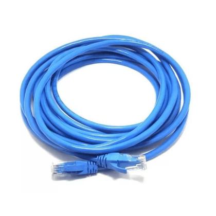 Imagem de Cabo de rede patch cord flexível rj-45 cat-6 2 metros azul - TOMATE