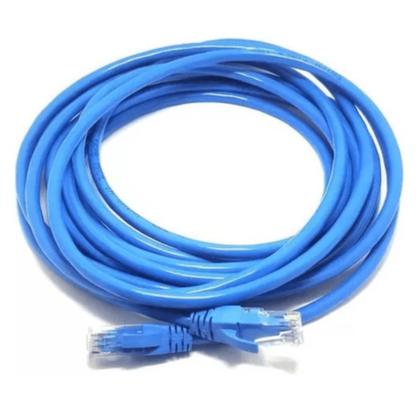 Imagem de Cabo De Rede Patch Cord Flexivel Rj-45 Cat-6 3 Metros Azul