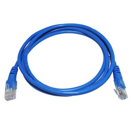 Imagem de Cabo de Rede Patch Cord RJ45 Cat5e 100% Cobre 1,5 metros Homologado Anatel - Azul