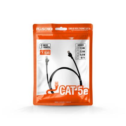 Imagem de Cabo de Rede Plus Cable Patch Cord CAT5E RJ45 10 Metros Preto