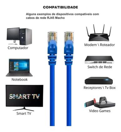 Imagem de Cabo De Rede XC-CR-100M Cat5e Internet Lan RJ45 Cat5e Xcell