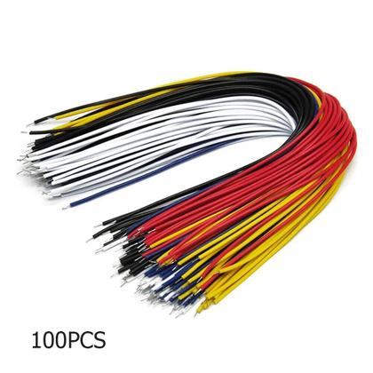 Imagem de Cabo De Solda PCB De 26AWG 20cm Com Revestimento De Estanho 100PCS/Conjunto Fio Conector Jumper