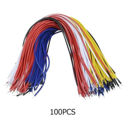 Imagem de Cabo De Solda PCB De 26AWG 20cm Com Revestimento De Estanho 100PCS/Conjunto Fio Conector Jumper