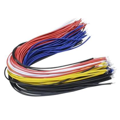 Imagem de Cabo De Solda PCB De 26AWG 20cm Com Revestimento De Estanho 100PCS/Conjunto Fio Conector Jumper