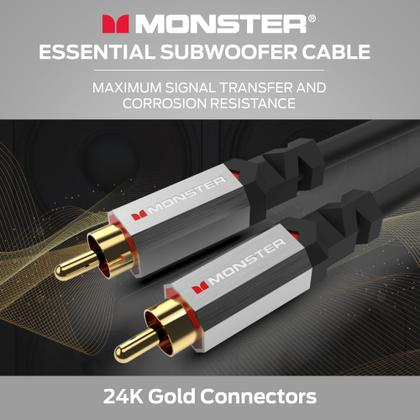 Imagem de Cabo de subwoofer Monster Essentials Premium 4m RCA Home Theater