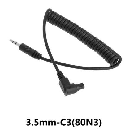 Imagem de Cabo Disparador Disparar Obturador Câmera Sincronismo Flash C3/RS-80N3