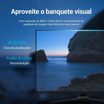 Imagem de Cabo Displayport 1.2 4k 144hz Adaptador Dp Blindado 5m 3D