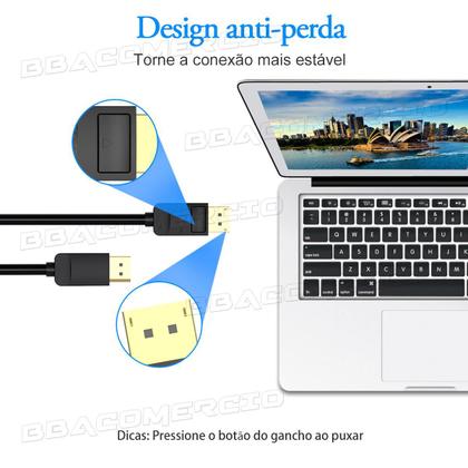 Imagem de Cabo Displayport 1.2 4k Premium Gamer 240hz Tv Pc 1m Vention